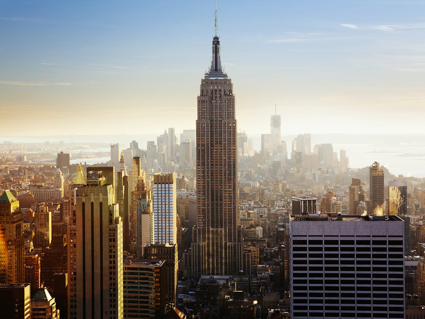 Manhattan skyline in daylight